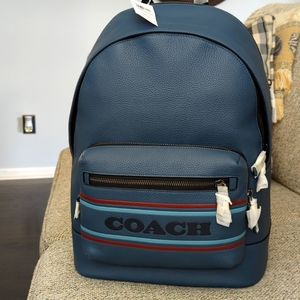 Authentic Coach Leather Backpack